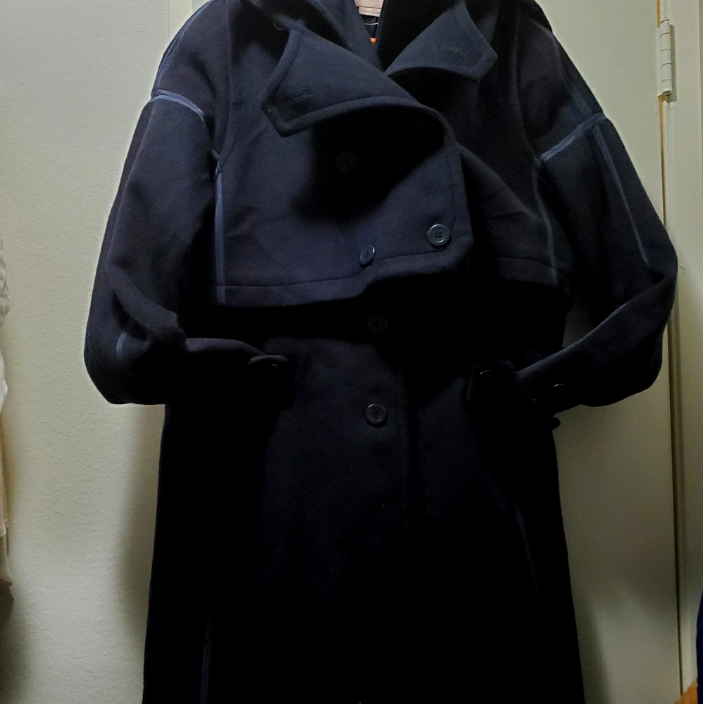 Max Azria Collection Beautiful Navy Coat
